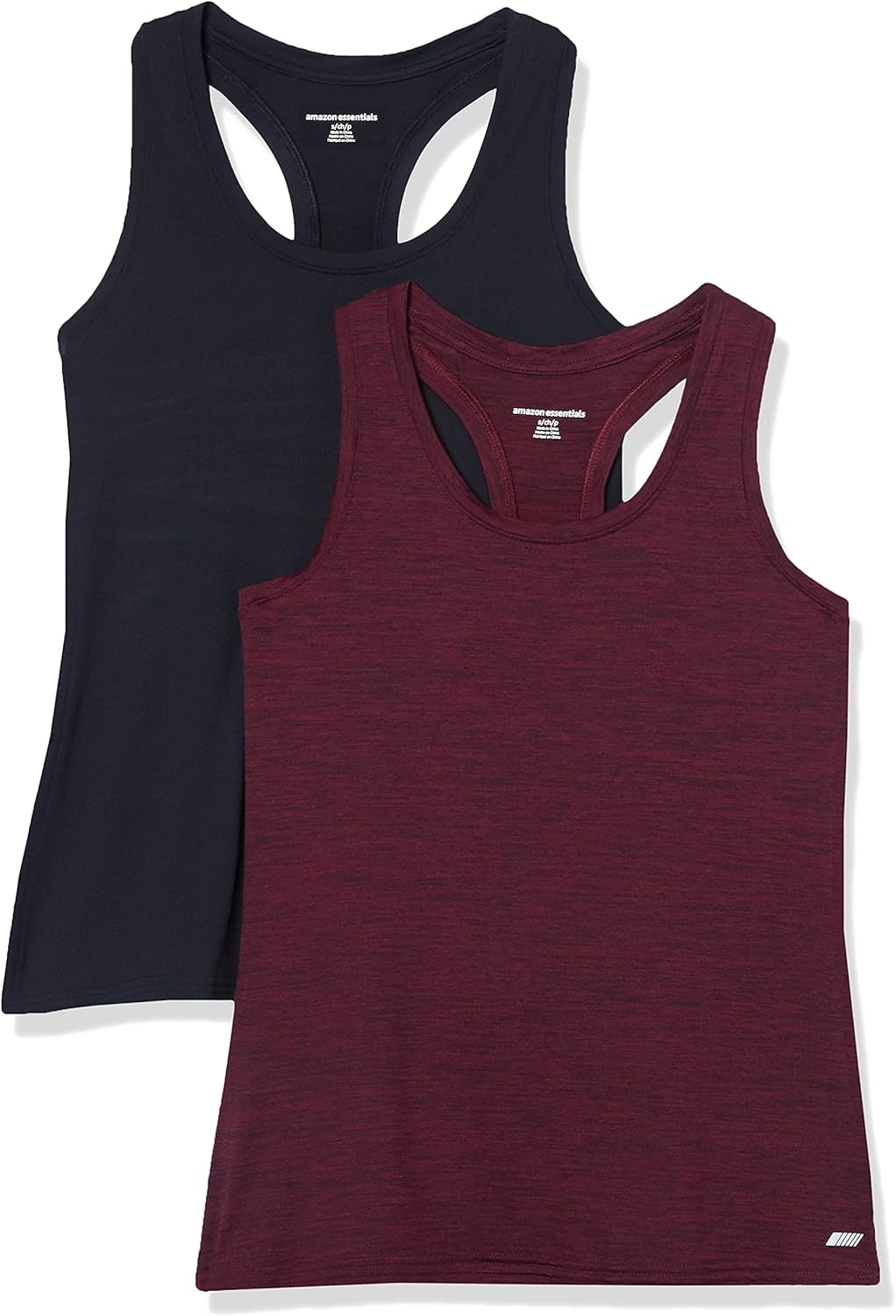 Women'S Tech Stretch Racerback Tank Top (Available in plus Size), Multipacks - WORLD TIME VISITS