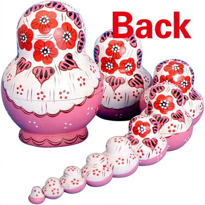 10Pcs Russian Nesting Dolls Matryoshka Handmade01071