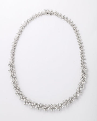 Diamond Scene 18k White Gold 17.53 Carat Diamond Choker Necklace