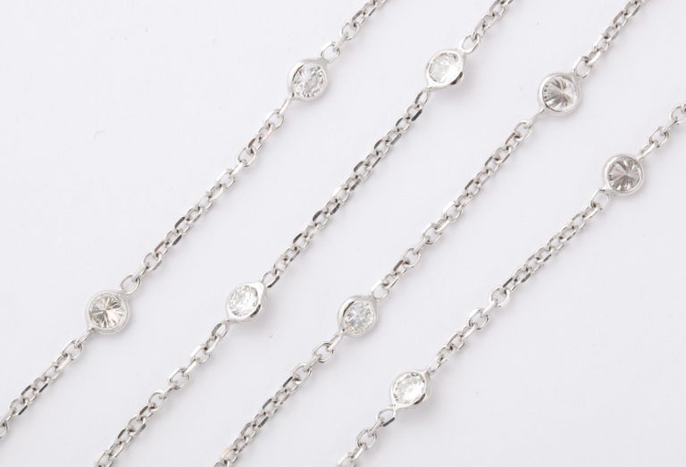 Luxurious 118 Carat Emerald and Diamond White Gold Tassel Necklace