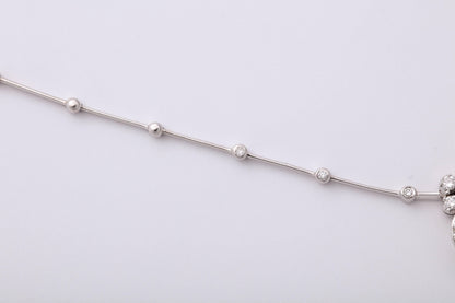 GIA Certified 2.05 Carat Round Diamond Solitaire 18k White Gold Necklace