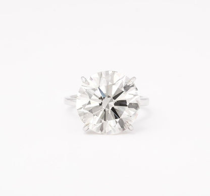 Magnificent 11.07 Carat GIA Round Brilliant Diamond Platinum Engagement Ring