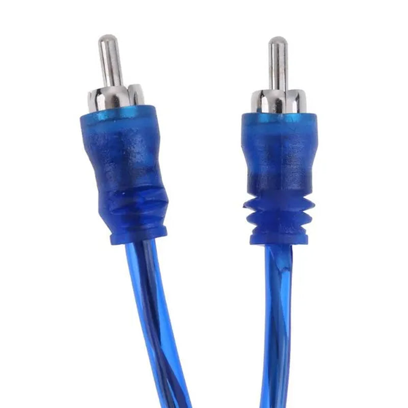 1Pc 30Cm 2 RCA Male to 1 RCA Female Copper Aluminum Cable for Car Audio Plated Coaxial Aux Cable for Laptop TV DVD Amplifier