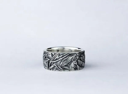 Exquisite 925 Sterling Silver Cat Ring Women Men Party Fine Jewelry