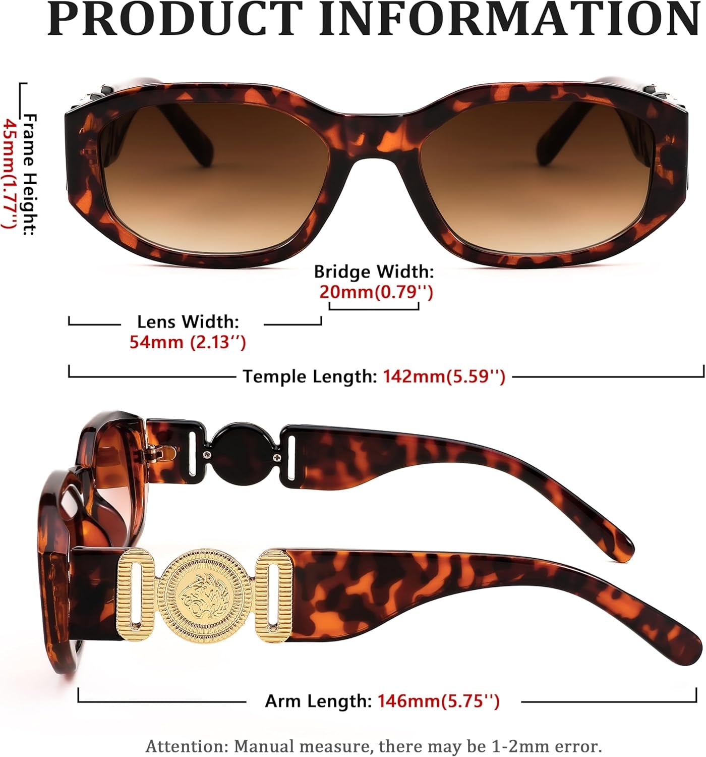 Retro Trendy Rectangle Sunglasses Women Men Vintage 90S Small Narrow Square Sunglasses B2322