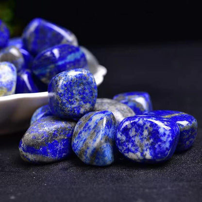 Lapis Lazuli Healing Crystal Stones, 1.25-2.0" Large Reiki Healing Gemstones Natural Tumbled Polished Stones for Energy Witchcraft Therapy Meditation