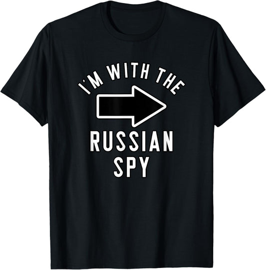 Couples Halloween Costume Shirts I'M with the Russian Spy T-Shirt