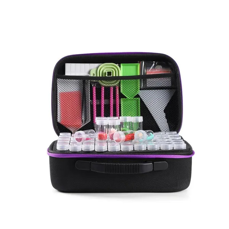Diamond Painting Storage Box Container with Accessories Tools Kits for Beads Diamonds Rhinestones Storage