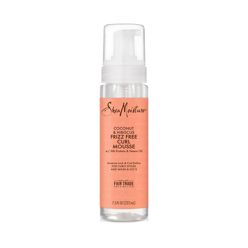 Coconut & Hibiscus Frizz-Free Curl Mousse - 7.5 Fl Oz,7.5 Oz (290612 ) - WORLD TIME VISITS