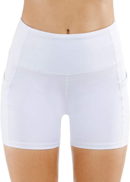 Women'S High Waist Workout Shorts Breathable Dolphin Split Elastic Lounge Yoga Shorts