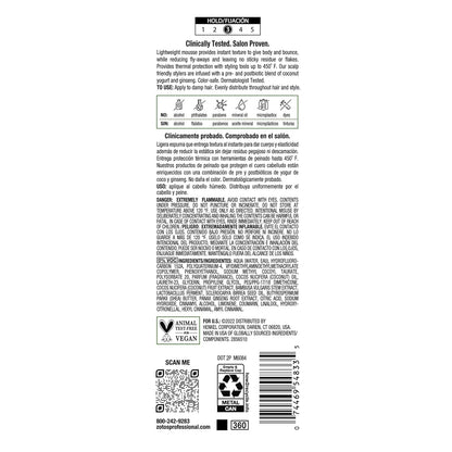 BIOTERA Styling Mousse Lightweight Alcohol-Free | Instant Texture | Promotes Body & Bounce | Microbiome Friendly | Vegan & Cruelty Free | Paraben Free | Color-Safe