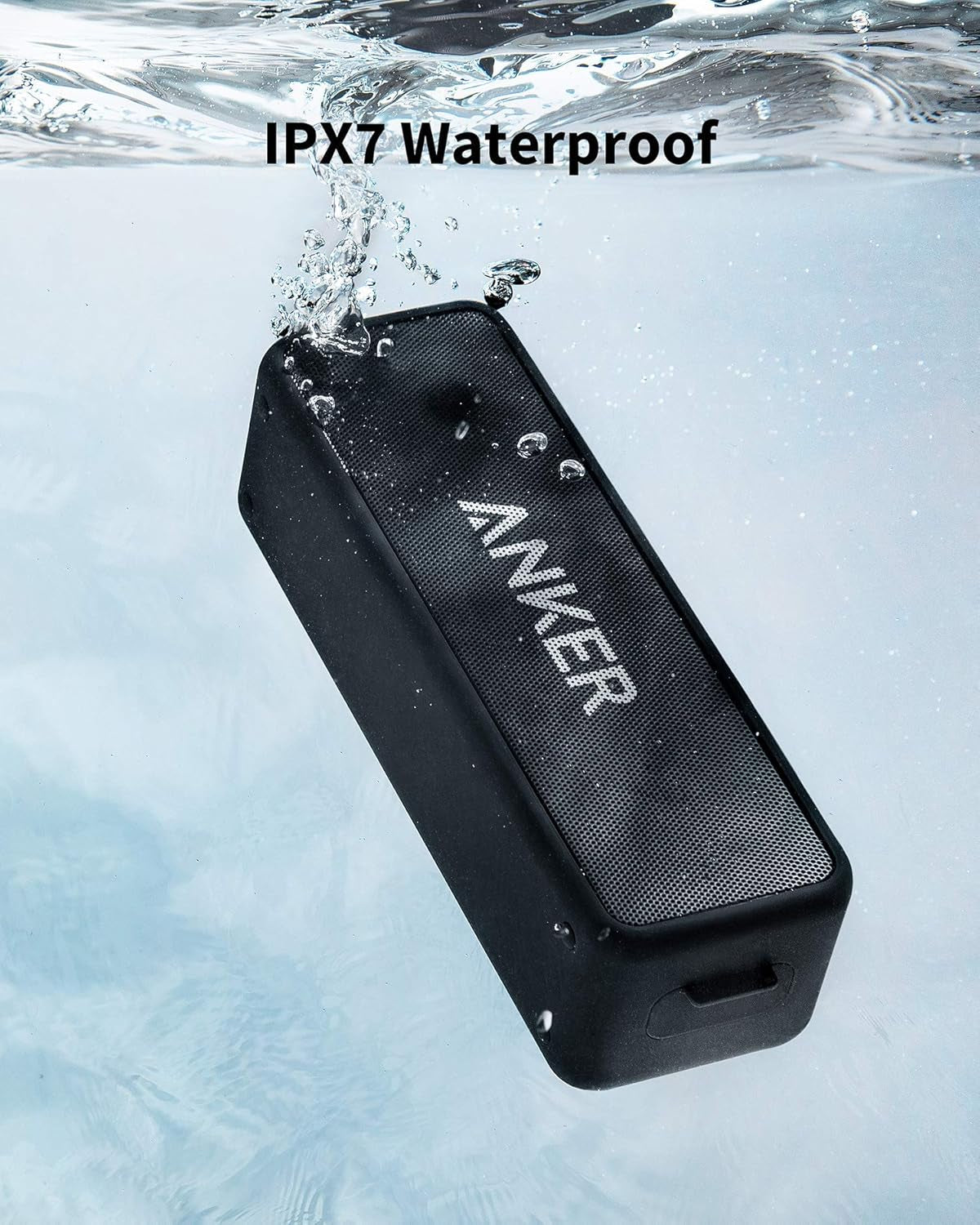 Soundcore 2 Portable Bluetooth Speaker with IPX7 Waterproof, 24-Hour Playtime, Wireless Stereo Pairing, 12W Stereo Sound, Bluetooth 5, Bassup, Electronics for Home, Shower, Outdoors, Travel - WORLD TIME VISITS