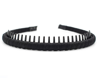 Fashion Hair Accessories Hair Band Headbands for Women/Girls Non-Slip Hairband Comfy Hair Hoop Resin Teeth Comb (4 Colors)