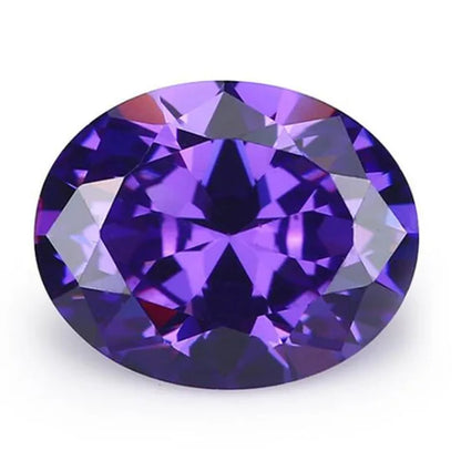 2PC 2.0Ct Loose Gemstone Oval Cut Cubic Zirconia Stone Jewelry Production Craft Bead Grade VVS 6*8Mm /0.23*0.31Inch