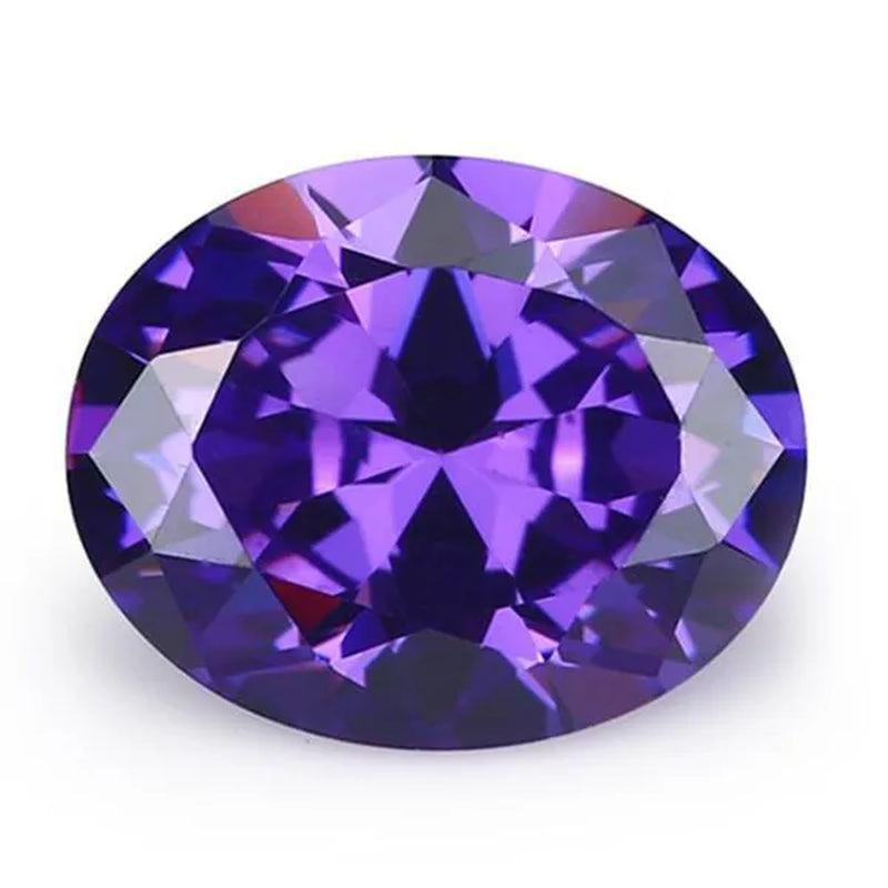 2PC 2.0Ct Loose Gemstone Oval Cut Cubic Zirconia Stone Jewelry Production Craft Bead Grade VVS 6*8Mm /0.23*0.31Inch