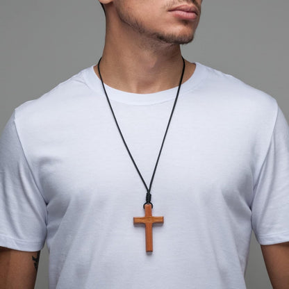 Wood Cross on Cord - Made in Brazil