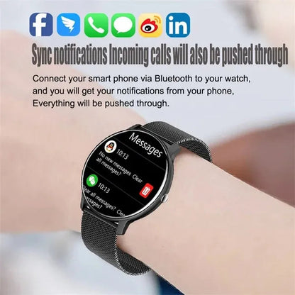 LIGE Smart Watch Women Full Touch Screen Sport Fitness Watch IP67 Waterproof Bluetooth For Android ios smartwatch Men