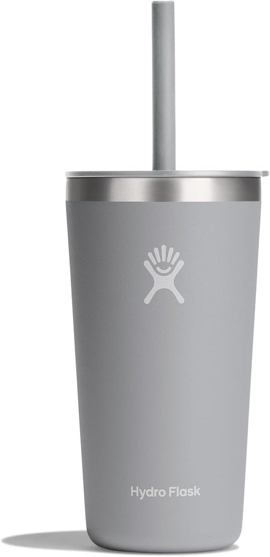 Travel Tumbler Stainless Steel Insulated Cup with Lid and Straw for Cold Water and Drinks for Sports, School, Work, Car, Travel and Weekends - WORLD TIME VISITS