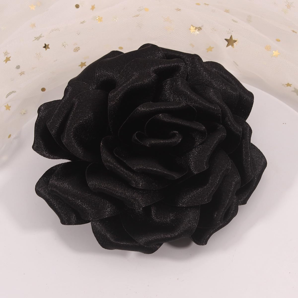 Rose Flower Brooch and Pin | Elegant Hair Clip and Accessory for Women'S Dress