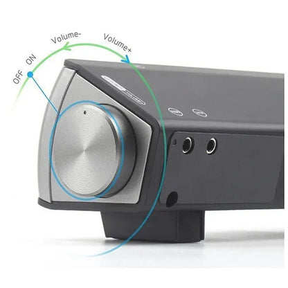 Brand New Strong Sound Bar Bluetooth Speakers Wireless Soundbar HIFI Box Subwoofer Speaker for TV / PC / Smartphone