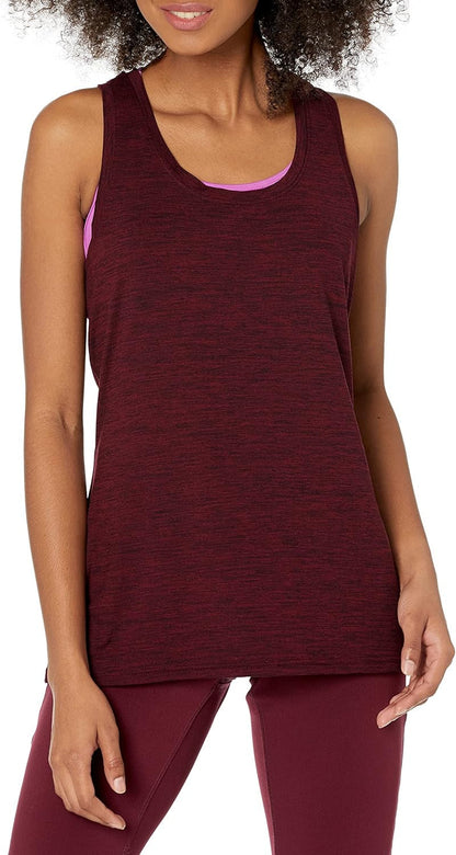 Women'S Tech Stretch Racerback Tank Top (Available in plus Size), Multipacks - WORLD TIME VISITS