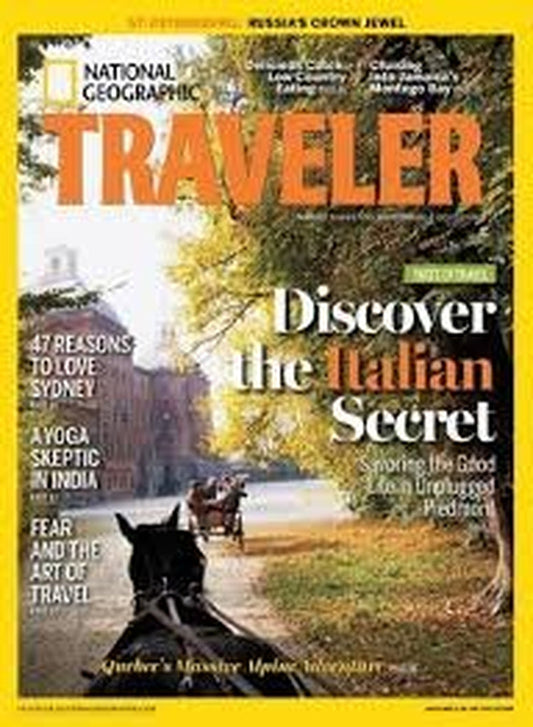 National Geographic Traveler Magazine October 2012 - Discover the Italian Secret - St. Petersburg: Russia'S Crown Jewel - WORLD TIME VISITS