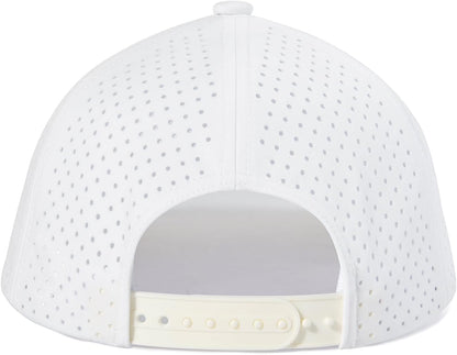 Men Quick Dry Baseball Cap Laser Cut Mesh Ball Curved Brim Snapback Hat