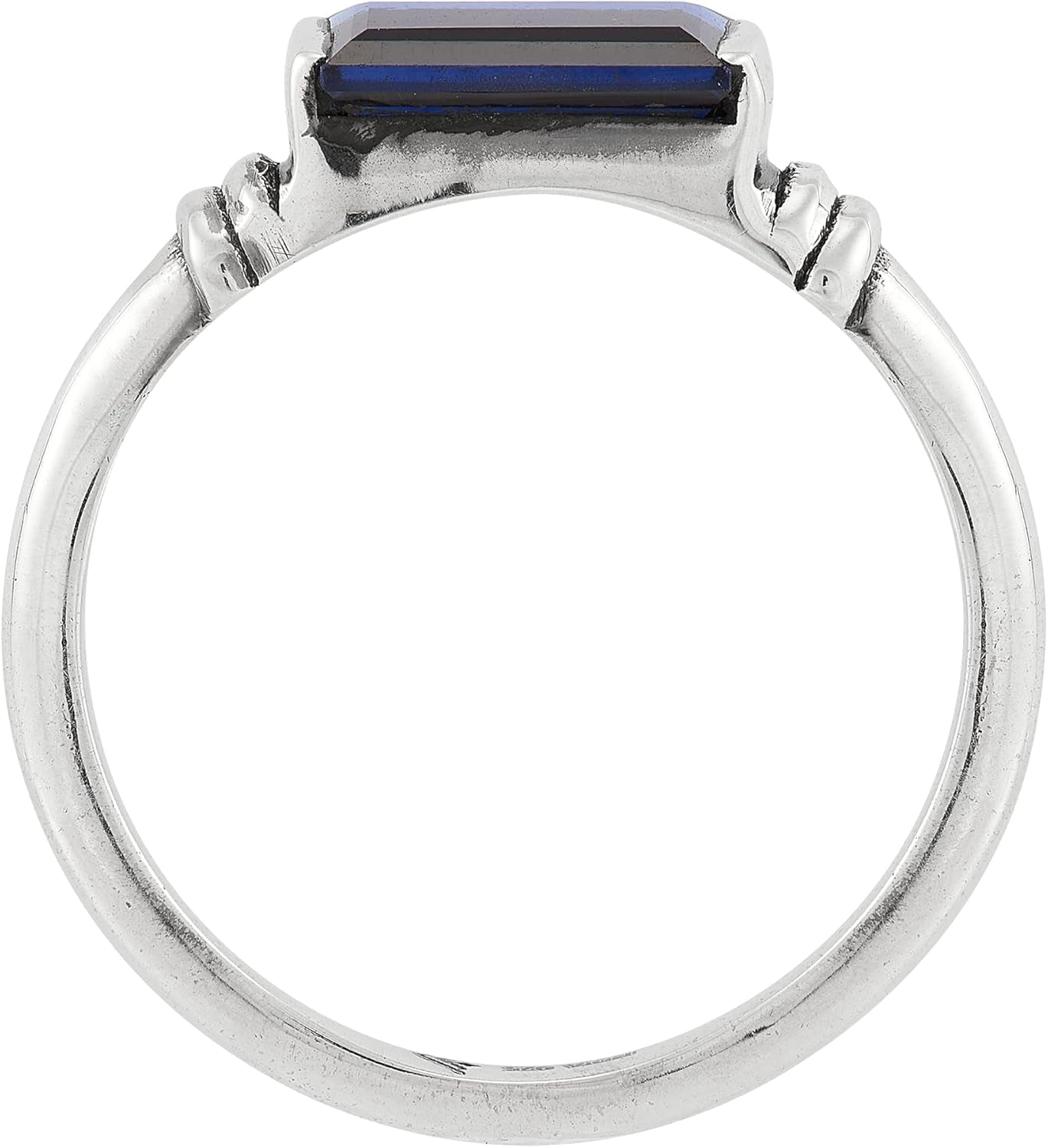 'Mediterranean Blue' Sterling Silver Lab-Created Sapphire Ring