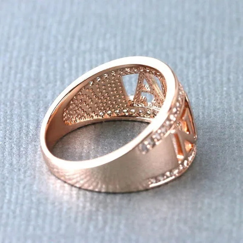 Gift Delicate Nana Ring Brass Cubic Zirconia Diamond Jewelry Grandmother Christmas Gift Birthday Gift - WORLD TIME VISITS