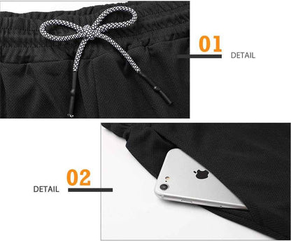 Mens Running Shorts，Workout Running Shorts for Men，2-In-1 Stealth Shorts，7-Inch Gym Yoga Outdoor Sports Shorts