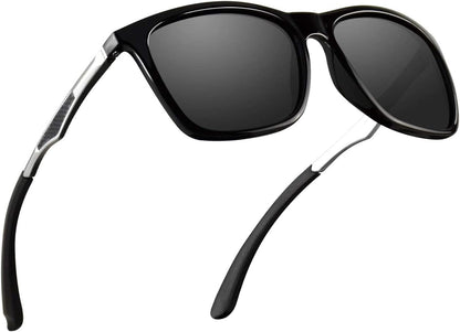 Polarized Sunglasses for Men Aluminum Mens Sunglasses Driving Rectangular Sun Glasses for Men/Women