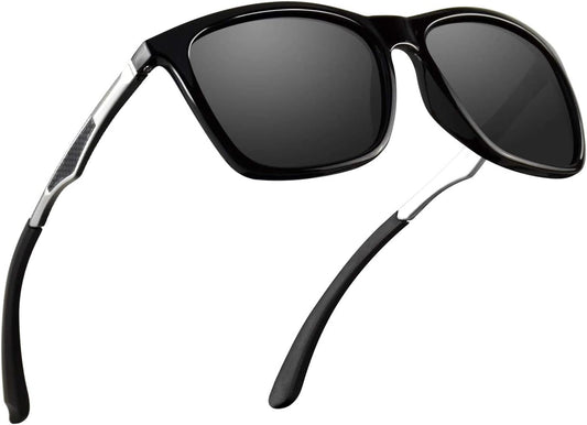 Polarized Sunglasses for Men Aluminum Mens Sunglasses Driving Rectangular Sun Glasses for Men/Women