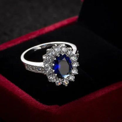 Lady Jewelry 3.26ct Emerald Diamond White Gold Ring Size6 7 8 9 10