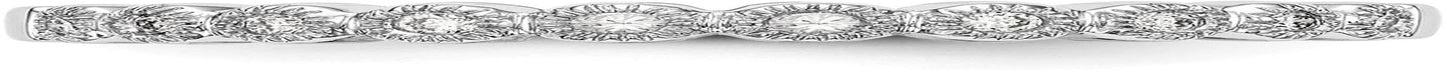 Solid 14K White Gold Diamond Ring (2Mm) (1/10Ct.)