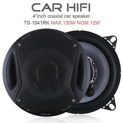 2Pcs 4 Inch 10Cm 150W Dual-Cone Car Coaxial Horn Audio Music Stereo Full Range Frequency Hifi Speakers Non-Destructive Installation