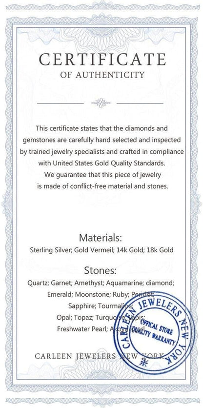 14K Solid Yellow Gold Sapphire Topaz Amethyst Garnet Peridot Citrine Multigemstone round Open Circle Pendant Necklace Gift for Her Mom Women, 16" + 2" Extender