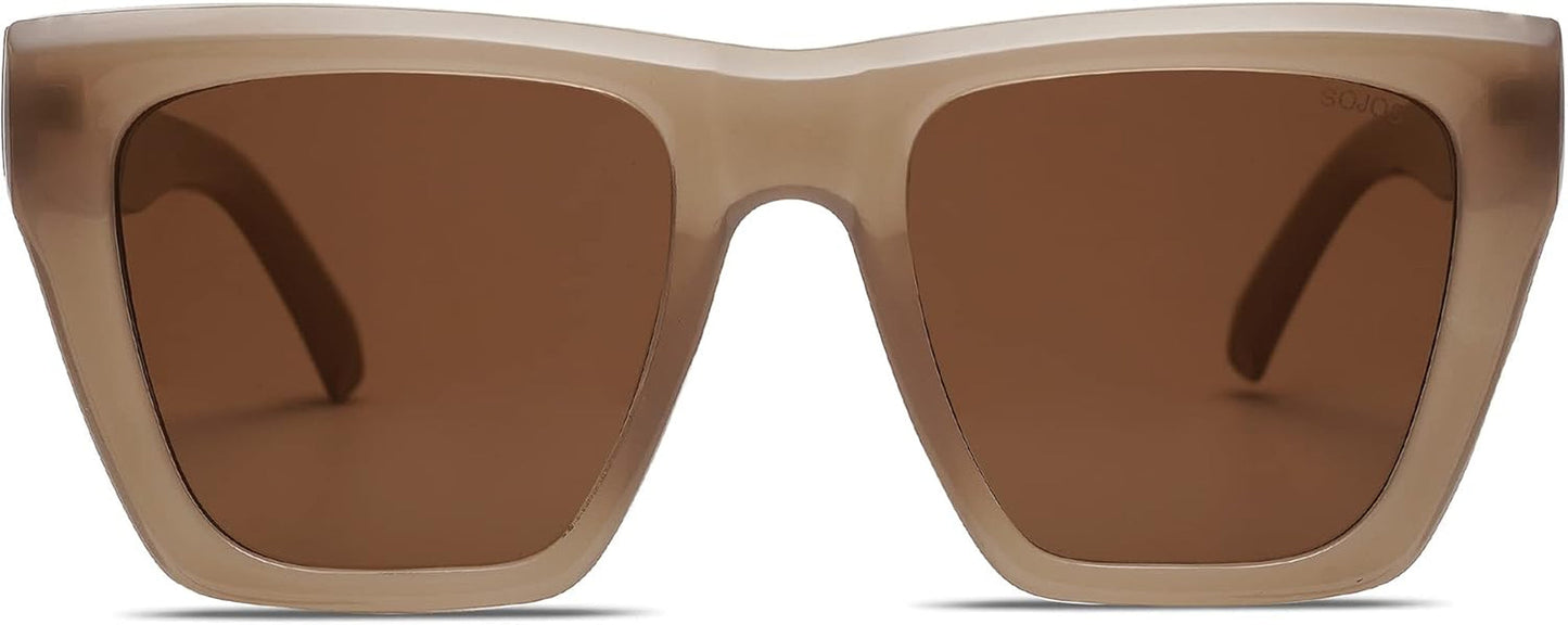 Fashion Oversized Square Cat Eye Polarized Sunglasses for Women Trendy Cateye Style Womens Sunglasses SJ2179