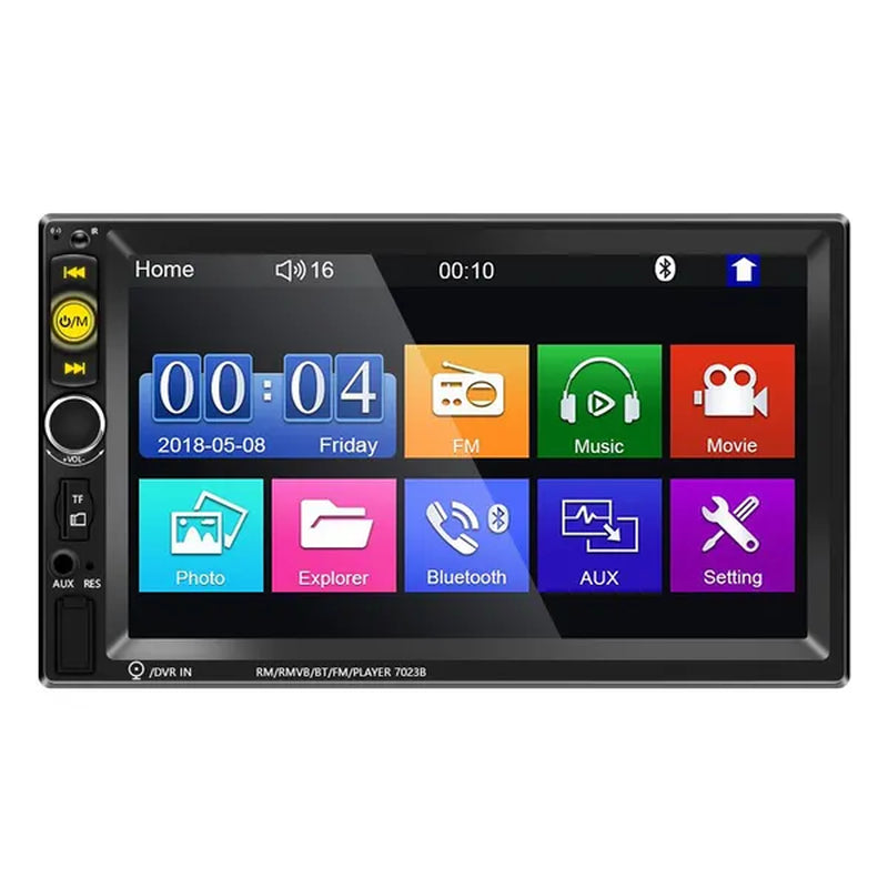 New 7'' HD 1080P 2 Din Touch Screen Autoradio Bluetooth Car Stereo Radio Car MP5 Player Build-In FM AUX USB SD Function Support Mirror Link + Backup Camera(Optional)