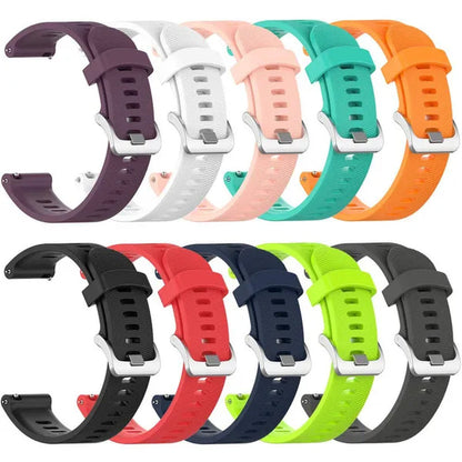 Garmin 245 Sports Watch Silicone Strap, 20mm Sports Bracelet for Forerunner 245M / 645 / Vivoactive3 / Vivomove HR