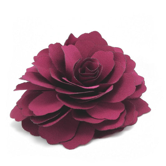 Camellias Flower Hair Clip and Brooch Pin (Magenta) (A74)