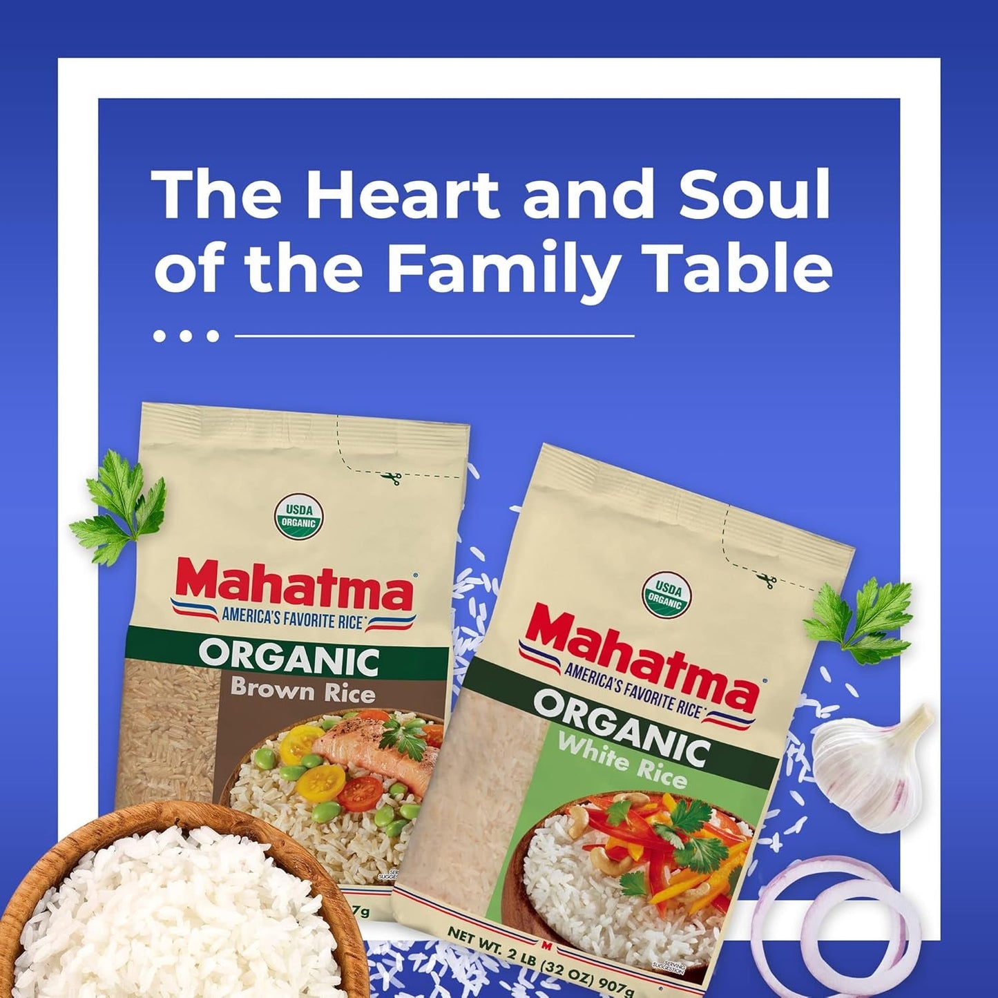 Organic White Rice, 2Lb Bag of Rice, Stovetop or Microwave Rice in 20 Minutes