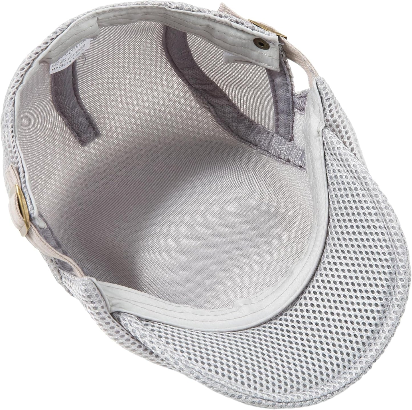 Men'S Breathable Mesh Summer Hat Adjustable Newsboy Beret Ivy Cap Cabbie Flat Cap Gatsby Driving Hunting Hats