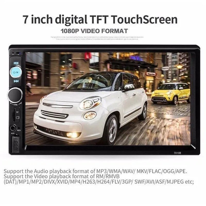 7" 2 Din Car Multimedia Player Audio Stereo Radio HD MP5 Touch Screen Mirror Link Bluetooth USB FM Autoradio - WORLD TIME VISITS