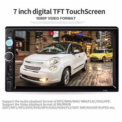 7" 2 Din Car Multimedia Player Audio Stereo Radio HD MP5 Touch Screen Mirror Link Bluetooth USB FM Autoradio - WORLD TIME VISITS