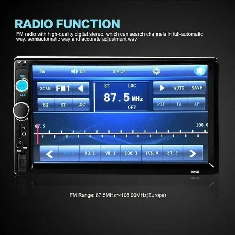 7" 2 Din Car Multimedia Player Audio Stereo Radio HD MP5 Touch Screen Mirror Link Bluetooth USB FM Autoradio