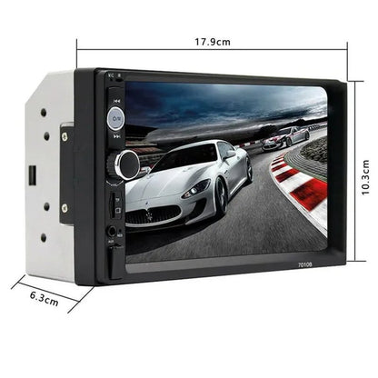 7" 2 Din Car Multimedia Player Audio Stereo Radio HD MP5 Touch Screen Mirror Link Bluetooth USB FM Autoradio - WORLD TIME VISITS