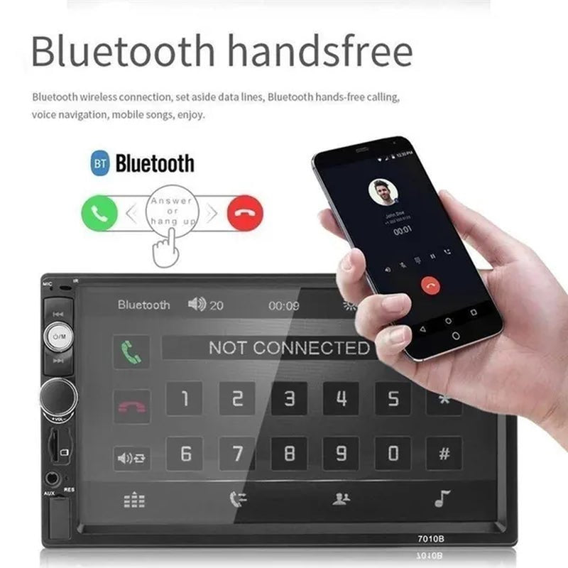 7" 2 Din Car Multimedia Player Audio Stereo Radio HD MP5 Touch Screen Mirror Link Bluetooth USB FM Autoradio