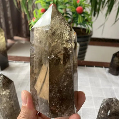 700-1000g Large Smoky Citrine Crystal Point Obelisk Natural Polished Healing Magic Witchy Home Decor