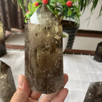 700-1000g Large Smoky Citrine Crystal Point Obelisk Natural Polished Healing Magic Witchy Home Decor