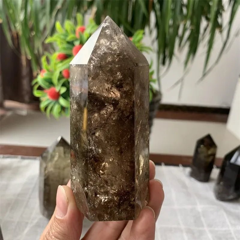 700-1000g Large Smoky Citrine Crystal Point Obelisk Natural Polished Healing Magic Witchy Home Decor